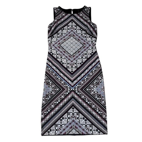 White House Black Market Dresses & Skirts - White House Black Market sleeveless midi dress geometric patterns multi color S.